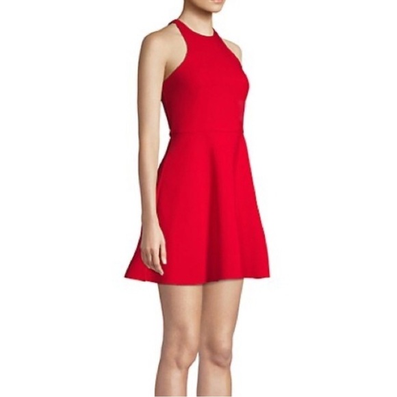 LIKELY Women's Racerback Fit and Flare Moore Mini Dress Red Size 0 - Picture 5 of 11